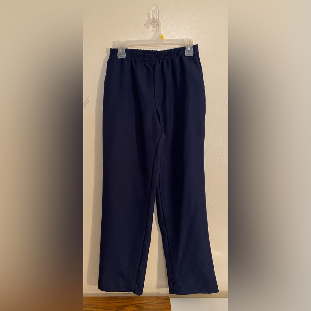 Karen Scott Women's Pants Plus Pull On Comfy Stretch Intrepid Blue Medium